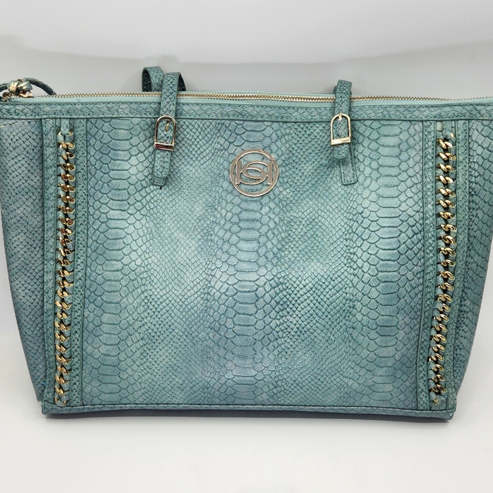 Snake Embossed Tote Bag